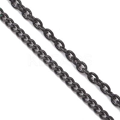 304 Stainless Steel Cable Chain & Curb Chain Slider Necklace Making AJEW-JB01534-1