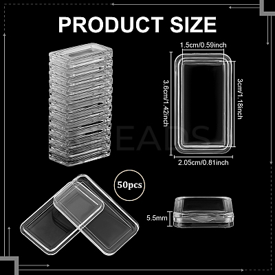 Rectangle Acrylic Box CON-WH0112-047A-1