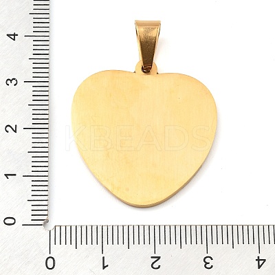 Ion Plating(IP) 304 Stainless Steel Pendants STAS-H182-11D-G-1