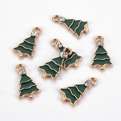 Eco-Friendly Alloy Enamel Pendants X-ENAM-T011-70-NR-1