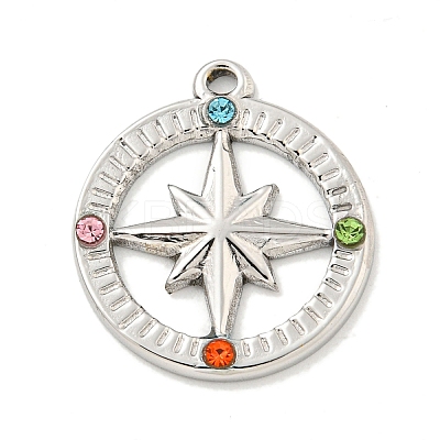 304 Stainless Steel Pendants STAS-L278-027P-1
