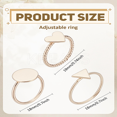 1Box Alloy Finger Rings Sets RJEW-LP0002-39-1
