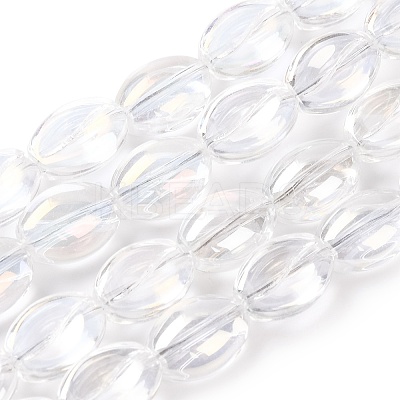 Electroplate Glass Beads Strands EGLA-B005-01A-AB01-1