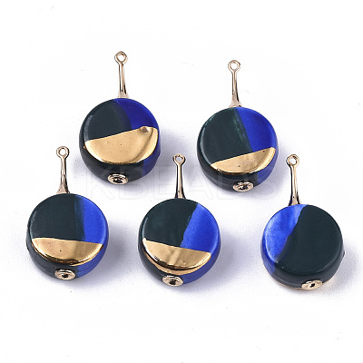 Tri-color Handmade Porcelain Pendants PORC-S501-015A-1
