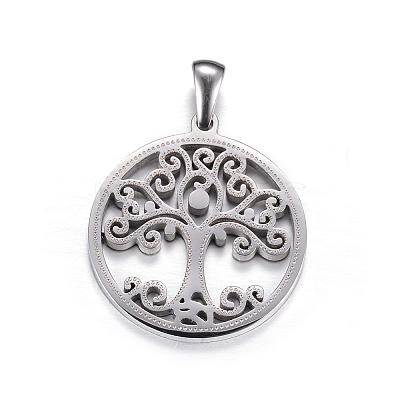 Non-Tarnish 304 Stainless Steel Pendants STAS-P063-07P-1