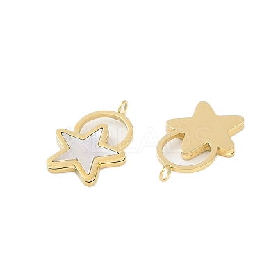 Natural Shell Pendants STAS-P366-15G-1