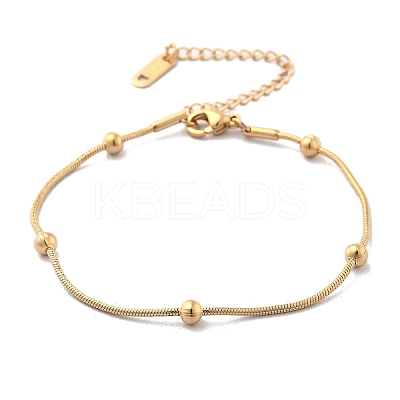 304 Stainless Steel Satellite Chains Bracelets for Women BJEW-D337-01D-G-1