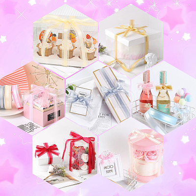 1Roll Solid Color Organza Ribbons ORIB-CY0001-02M-1