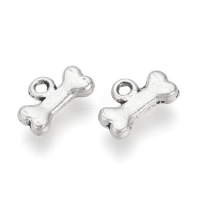 Tibetan Style Alloy Charms TIBEP-Q076-053AS-RS-1
