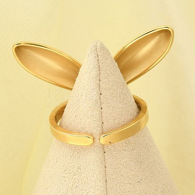 304 Stainless Steel Open Cuff for Women RJEW-B109-02G-04-1