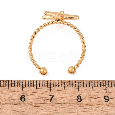 304 Stainless Steel Cuff Rings LS-RJEW-D334-08G-1