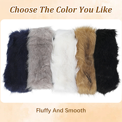 1Pc Faux Fur Fiber Yarn Warmer Headbands COHT-CY0001-01F-1