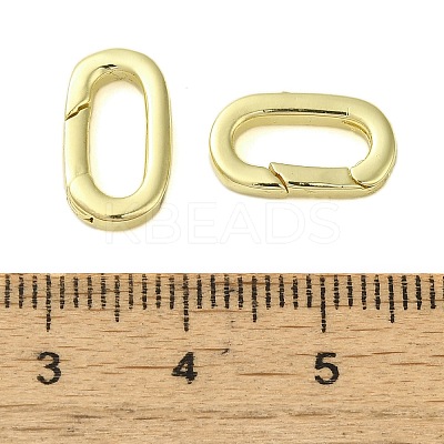 Brass Spring Gate Rings KK-B089-03B-G-1