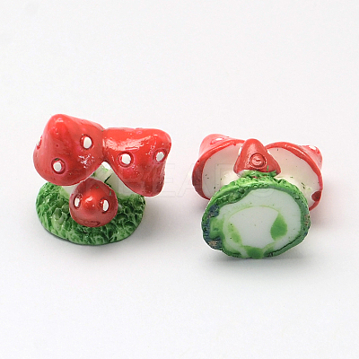 Autumn Theme Mushroom Resin Decoden Cabochons CRES-R183-06D-1