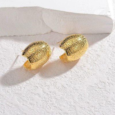 304 Stainless Steel Stud Earrings for Women EJEW-M095-04G-1