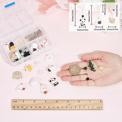 DIY Animal Dangle Earring Making Kit DIY-SC0021-54-1