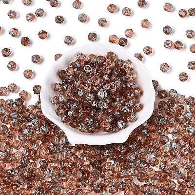 Picasso Transparent Glass Beads SEED-Q039-04I-1