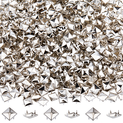 500Pcs Brass Studs Rivets KK-SP0002-55-1