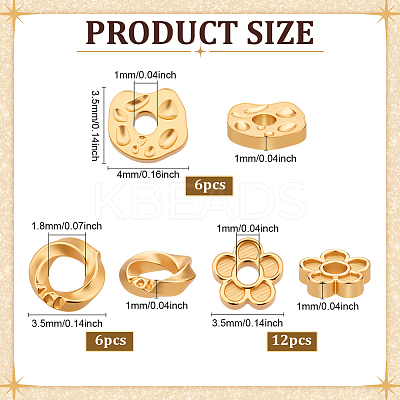 24Pcs 3 Styles 925 Sterling Silver Spacer Beads STER-PH0003-62-1