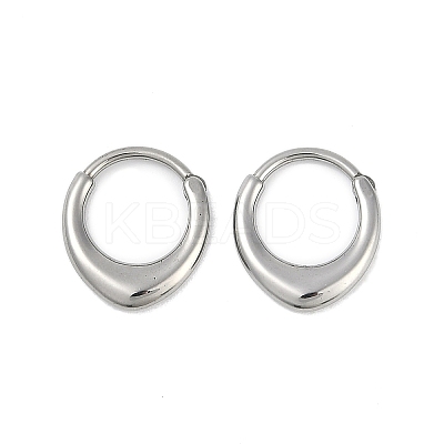 316 Surgical Stainless Steel Hoop Earrings EJEW-G416-42B-P-1