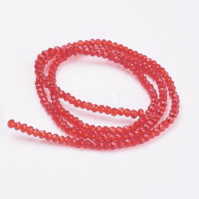 Transparent Glass Beads Strands X-GLAA-R135-2mm-17-1