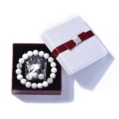 Natural Agate Beads Stretch Bracelets BJEW-JB04173-15-1