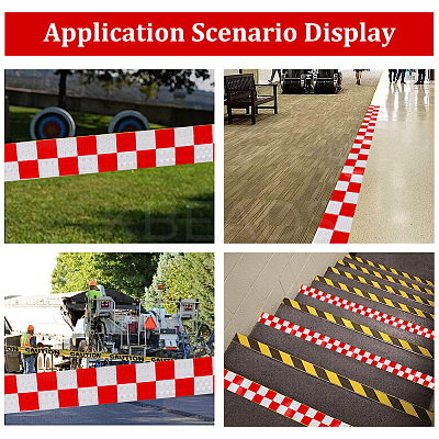 Waterproof PVC Reflective Warning Stickers FIND-WH0152-070A-1