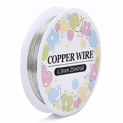 Round Copper Jewelry Craft Wire CW0.3mm006-1