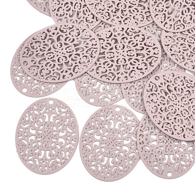 430 Stainless Steel Filigree Pendants X-STAS-T042-12E-1