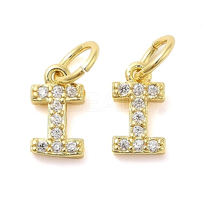 Brass Micro Pave Cubic Zirconia Pendants KK-M273-02G-I-1