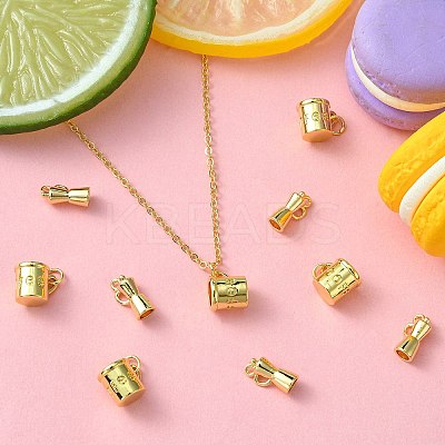 10Pcs 2 Style Brass Pendants KK-CJ0002-14-1