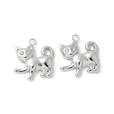 304 Stainless Steel Rhinestone Pendants STAS-Z122-47P-1