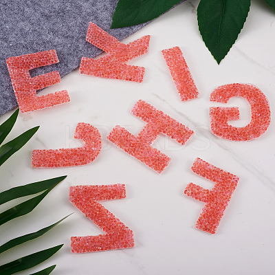 Alphabet Rhinestone Patches FW-TAC0001-01D-1