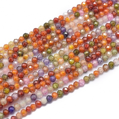 Cubic Zirconia Beads Strands X-G-G792-47-A-1