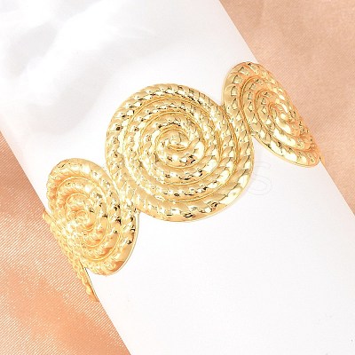 Brass Cuff Bangles for Women BJEW-P397-02G-1