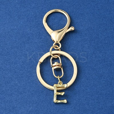 Alloy Initial Letter Charm Keychains KEYC-YW00006-05-1