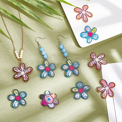 30Pcs 3 Style Transparent Acrylic Pendants KY-CA0001-30-1