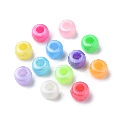 Plastic Pearlized Beads KY-YW0001-37-1