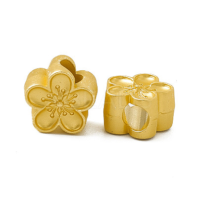 Rack Plating Alloy European Beads PALLOY-M202-07MG-1
