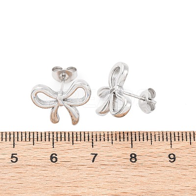 304 Stainless Steel Stud Earrings for Women EJEW-K306-17P-1