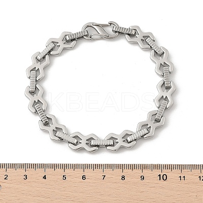 304 Stainless Steel Link Chain Bracelets for Women BJEW-F488-69P-1