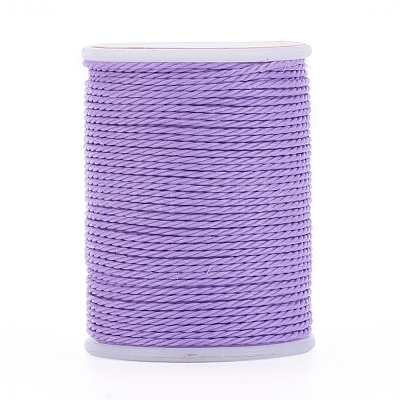 Round Waxed Polyester Cord YC-G006-01-1.0mm-11-1