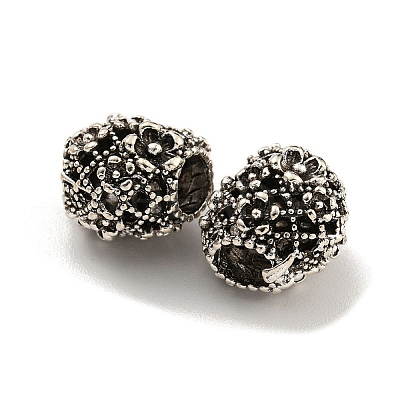 Rack Plating Alloy European Beads FIND-B034-30AS-1