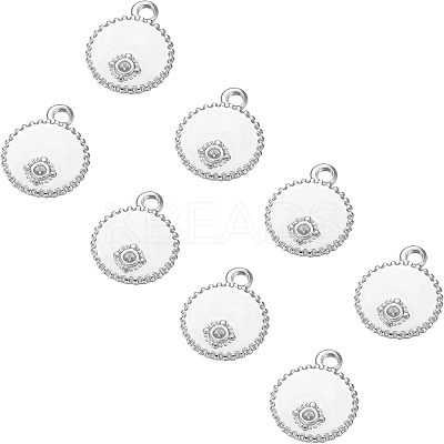 304 Stainless Steel Pendant Rhinestone Settings STAS-UN0007-21P-1