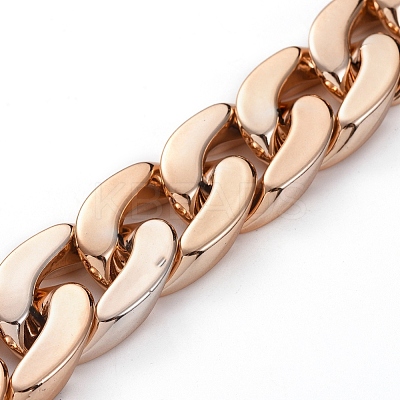 Handmade Plastic Curb Chains AJEW-JB00525-04-1