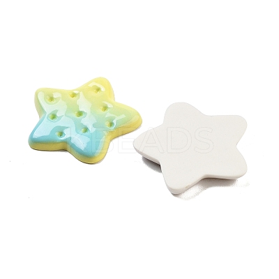 Gradient Color Opaque Resin Imitation Food Decoden Cabochons RESI-S04-05-1