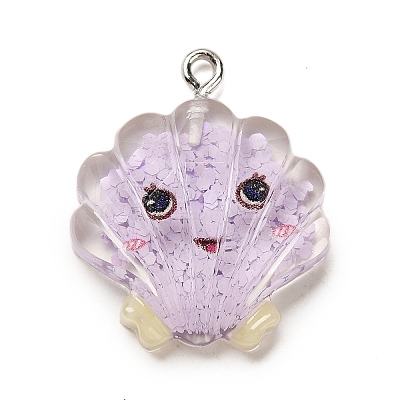 Marine Animal Series Resin Pendants RESI-Q012-01A-05-1