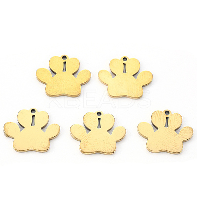 PVD Vacuum Plating 304 Stainless Steel Charms LS-STAS-N092-46G-1
