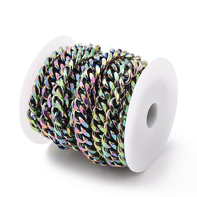304 Stainless Steel Cuban Link Chains CHS-P007-04M-1