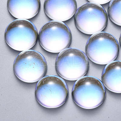 Transparent Glass Cabochons GLAA-S190-013A-E01-1